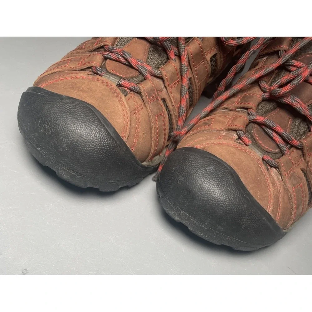 Keen Flint Mid Men's Size 10.5 Brown Outdoor Leather Hiking Boots
